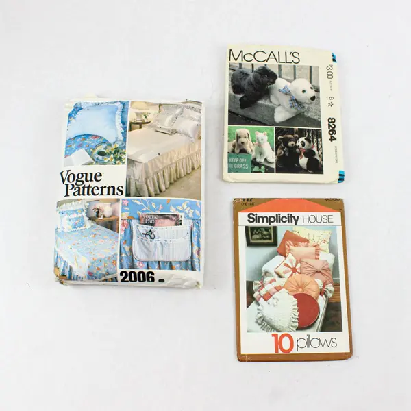 Three  Sewing Patterns: McCall's 8264, Simplicity House 117, Vogue Patterns 2006