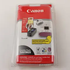 Canon Ink and Paper Combo Pack PIXMA mini260 CLI-36 Color 100 Sheets 4x6 Glossy