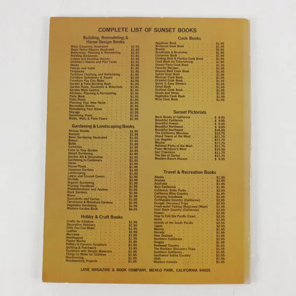 Vintage Sunset Book Bonsai Culture and Care of Miniature Trees 1973
