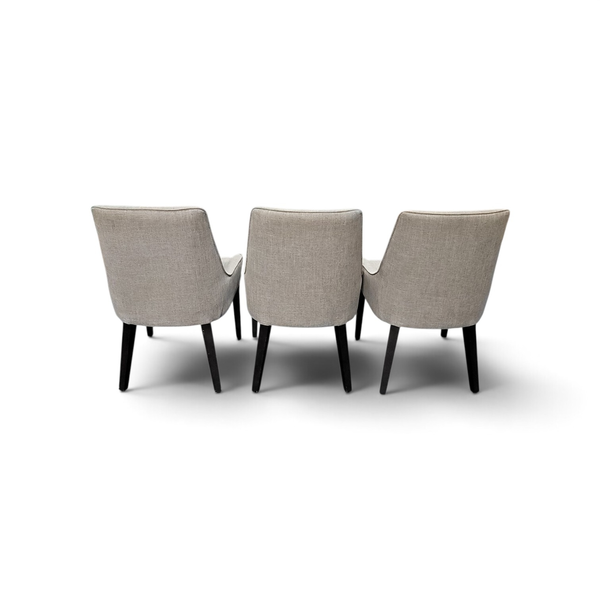 Set of 3 Macy's Everly II Upholstered Round Back Dining Chairs - Local Pickup