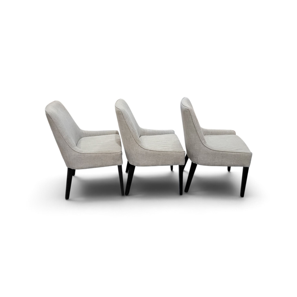 Set of 3 Macy's Everly II Upholstered Round Back Dining Chairs - Local Pickup