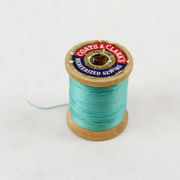 Lot of 6 Mixed Brand Sewing Thread Spools Coats & Clark Clark's Mettler Lily