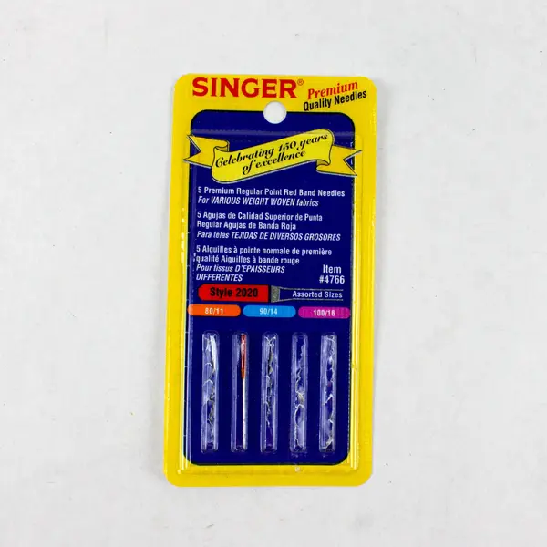 Lot of 6 Singer Sewing Machine Needle Packages Assorted Styles 2020 2045