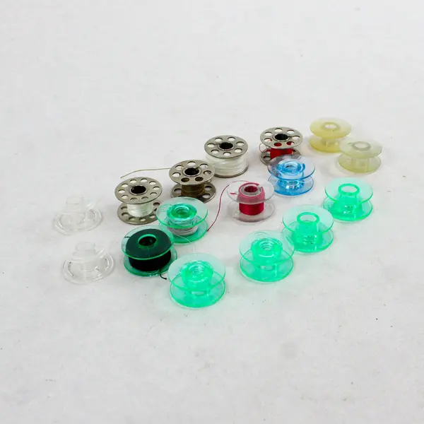 Lot of 16 Assorted Sewing Machine Bobbins Husqvarna Viking Singer Kenmore