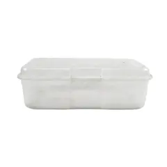 Vintage Rubbermaid Translucent Hinged Snap Storage Container 2282