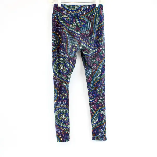 Unbranded Legging Black Colorful Pattern Women's Active Lounge Leggings XS-S