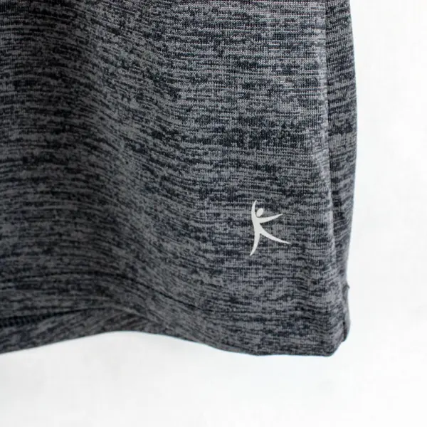 Danskin Now Grey/Black Women’s Active T-Shirt Semi-Fitted Size 2X(18W-20W) 