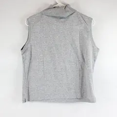 Carolyn Taylor Turtleneck Sweater Sleeveless Ladies Size XL Gray 
