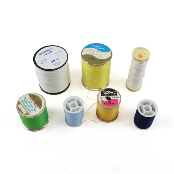 Lot of 7 J&P Coats Talon Gutermann Sewing Thread Spools Assorted Colors