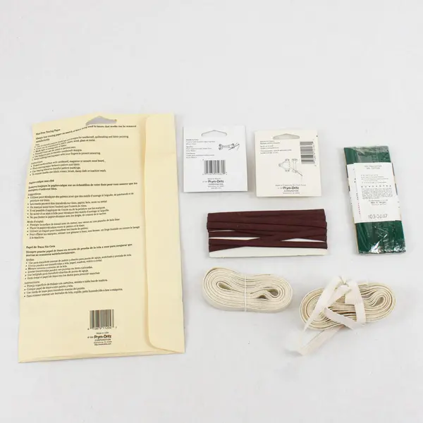 Lot of 7 Dritz Wrights Sewing Bias Tape Elastic Hooks Eyes Tracing
