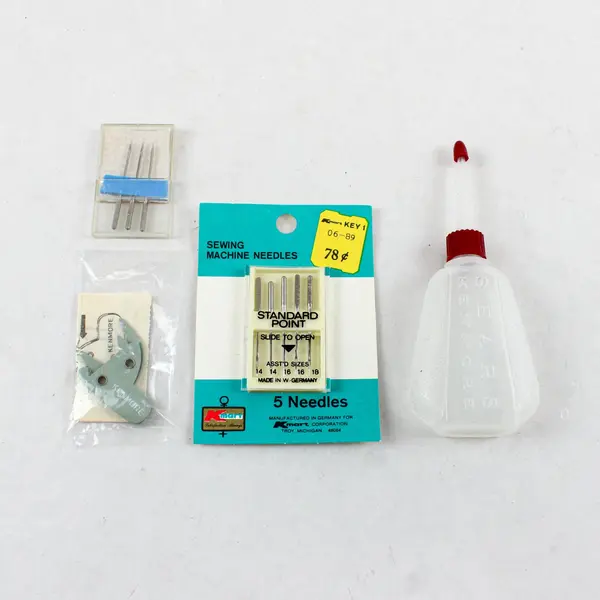 Lot of 3 Sewing Machine Accessories Kenmore Threader Oil Needles