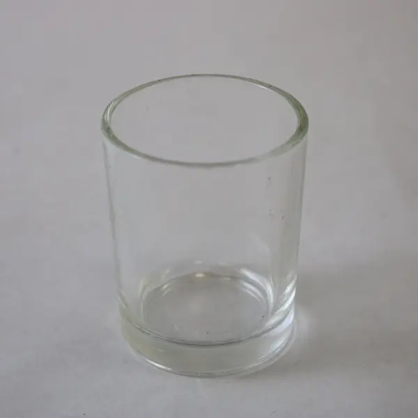 Set of 12 Clear Glass Short Tealight Votive Candle Holders