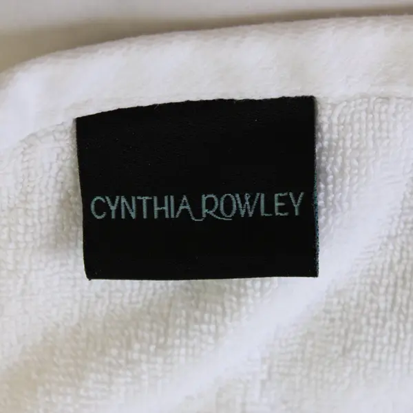 Set of 2 Cynthia Rowley Starfish Embroidered White Hand Towels