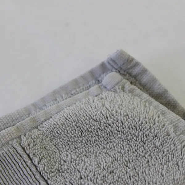 Set of 2 Pottery Barn Light Gray Cotton Hand Towels 18" x 28"