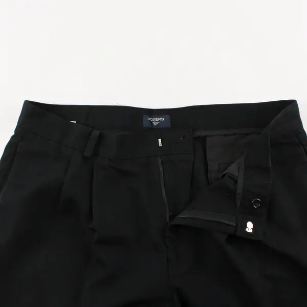 Dockers Men's Black Pleated Pants 36x29 Business Casual