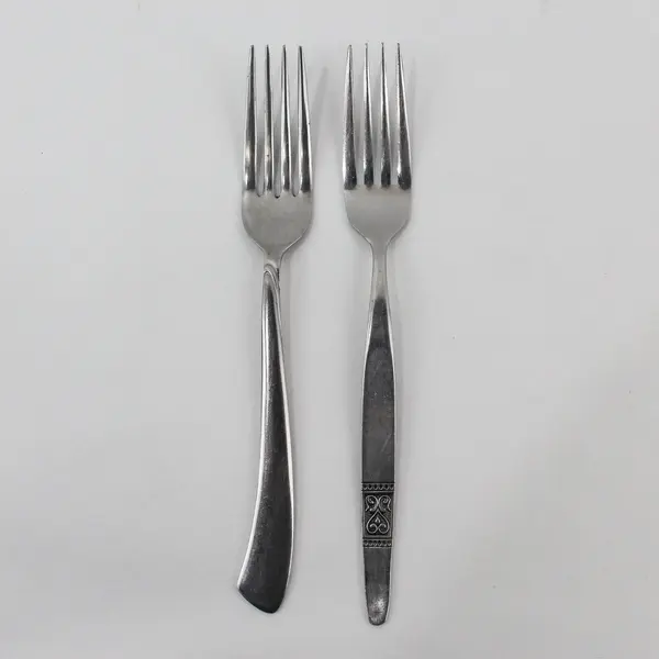 Lot of 2 Stainless Steel Dinner Forks Dorzel & Unknown Mixed Brand