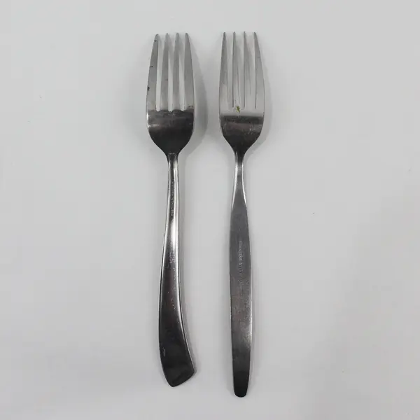 Lot of 2 Stainless Steel Dinner Forks Dorzel & Unknown Mixed Brand