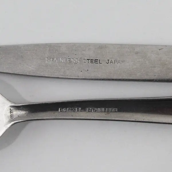 Lot of 2 Stainless Steel Dinner Forks Dorzel & Unknown Mixed Brand