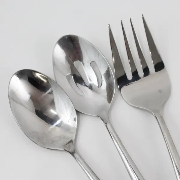 Lot of 2 Hampton Silversmiths Slope Pattern SS 3-Piece Serving Sets Rare HTF