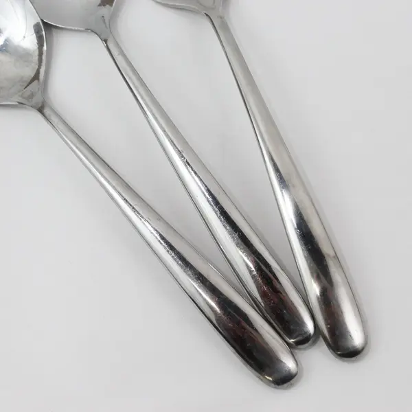 Lot of 2 Hampton Silversmiths Slope Pattern SS 3-Piece Serving Sets Rare HTF