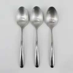 Lot of 3 Hampton Silversmiths Slope Pattern 7.75" SS Oval Soup Spoons