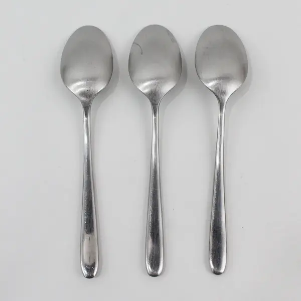 Lot of 3 Hampton Silversmiths Slope Pattern 7.75" SS Oval Soup Spoons