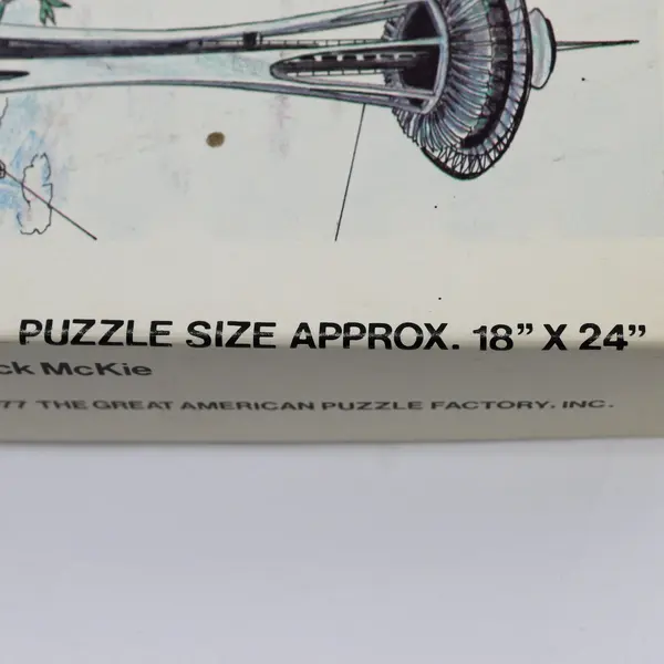 Great American Washington Oregon Jack McKie Puzzle Over 550 Pc 1977
