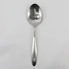 Stainless Steel Serving Spoon Featuring 3 Distinct Pierced Holes 9.25" Long