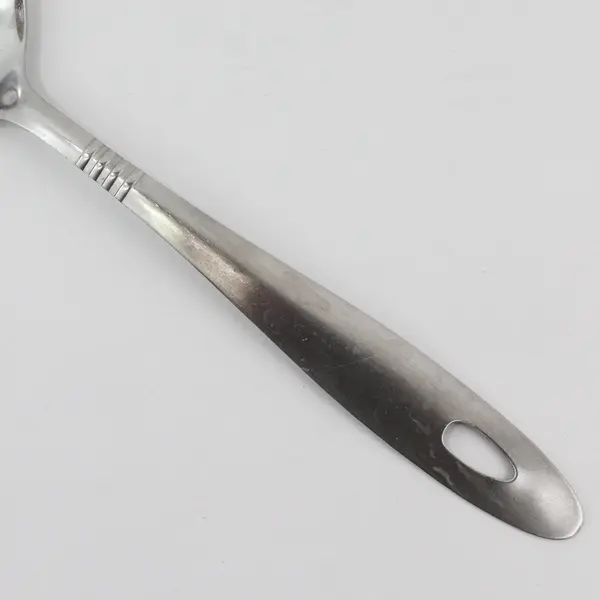 Stainless Steel Serving Spoon Featuring 3 Distinct Pierced Holes 9.25" Long
