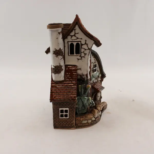Ceramic Miniature Village House Collectible Figurine Decor