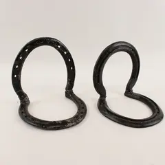 Set of St. Croix Forge Metal Horseshoe Bookends