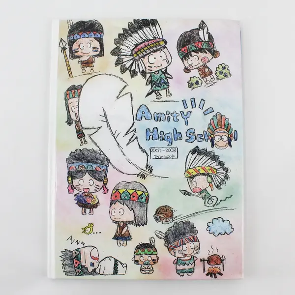 2007-2008 Amity High School Yearbook Amity Oregon Hardcover 