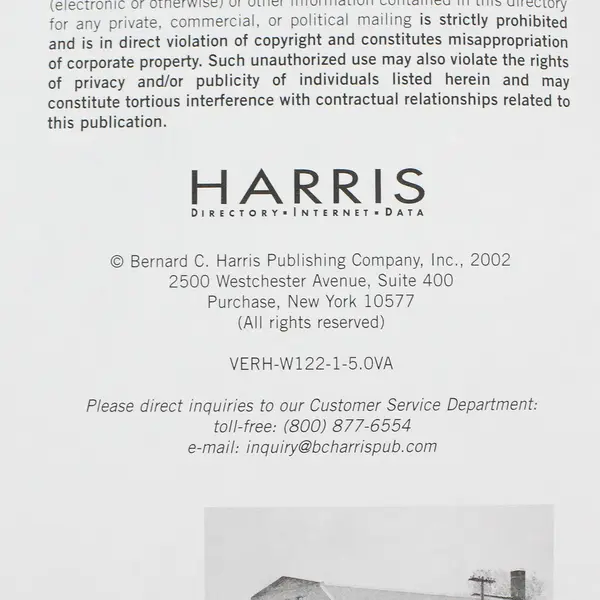 Tarkio College 2003 Alumni Directory Book Hardcover Bernard C. Harris Co