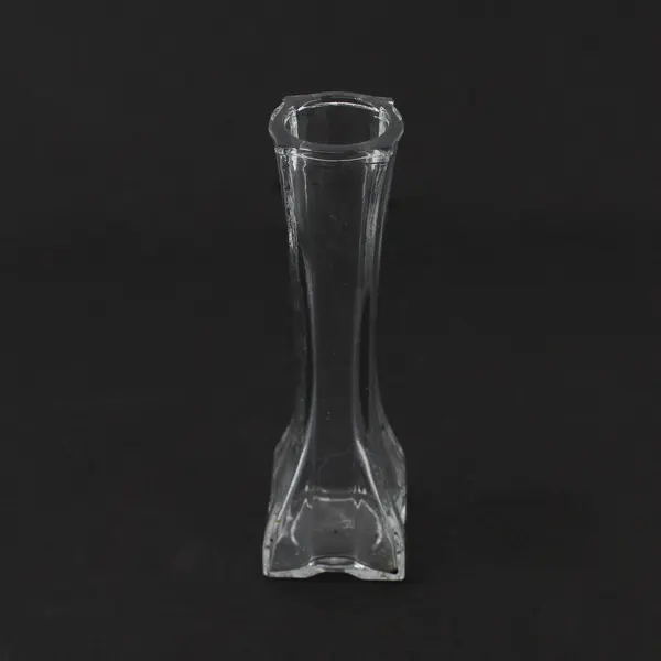 Lot Of 8 Europa Matching Clear Pressed Glass Bud Vase 6" Tall Home Decor