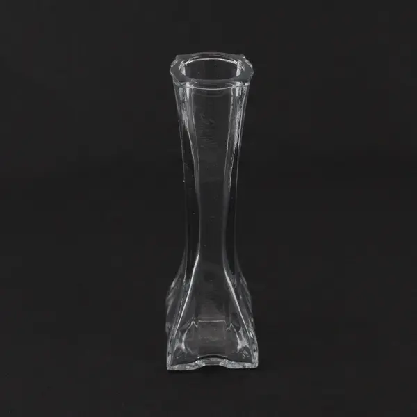 Lot Of 7 Europa Matching Clear Pressed Glass Bud Vase 6" Tall Home Decor