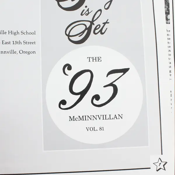 Jostens 1993 McMinnville High School McMinnvillian Yearbook Vol 81 Oregon