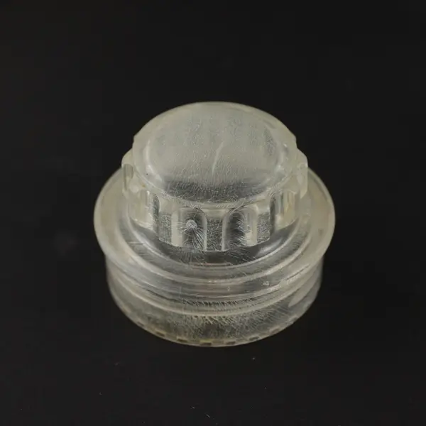 60s Vintage 4 Small Square Glass Apothecary Jars with Plastic Screw on Lids