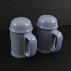 90s Vintage Salt & Pepper Shakers Fiesta Rangetop Periwinkle