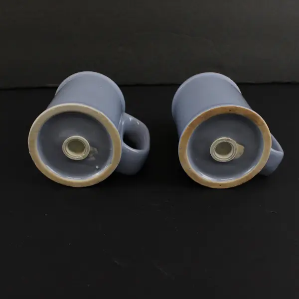90s Vintage Salt & Pepper Shakers Fiesta Rangetop Periwinkle