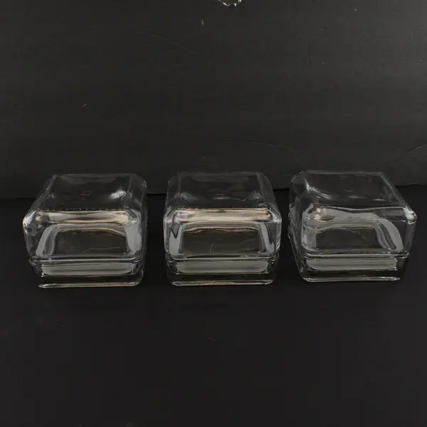 Set of 3 Vintage Federal Glass Refrigerator Food Storage Containers