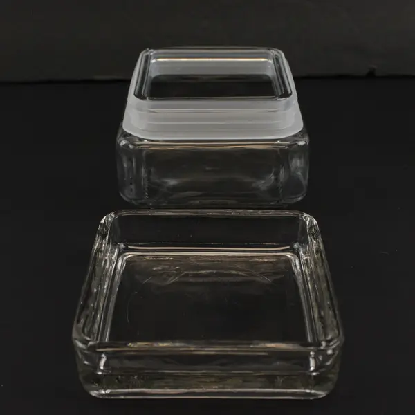 Set of 3 Vintage Federal Glass Refrigerator Food Storage Containers