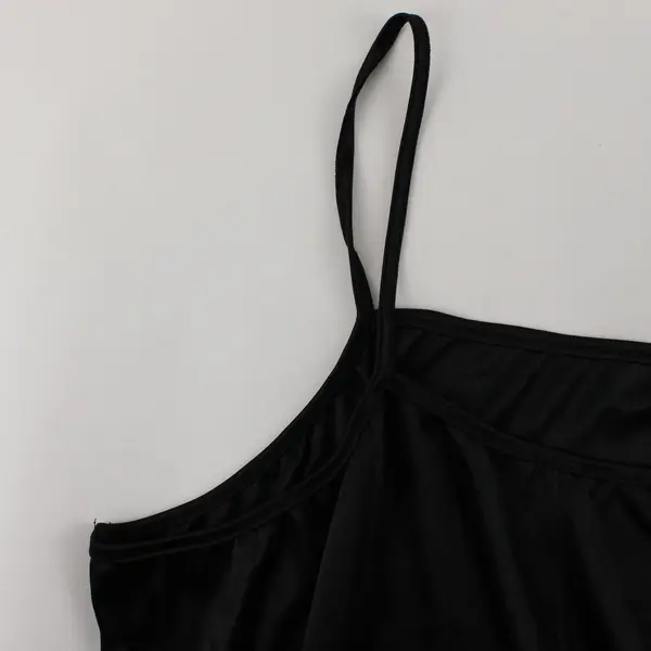 Melody Black Satin Spaghetti Strap Camisole Women's Size 3X