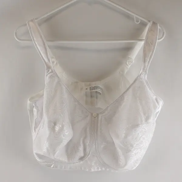 Just My Size White Unlined Wireless Bra Women's Size 46DDD