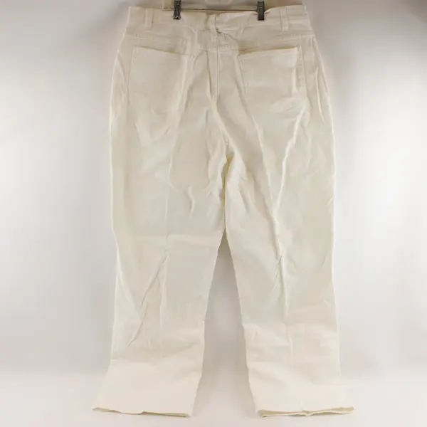 Venezia White Stretch Straight-Leg Pants Women's Size 18W