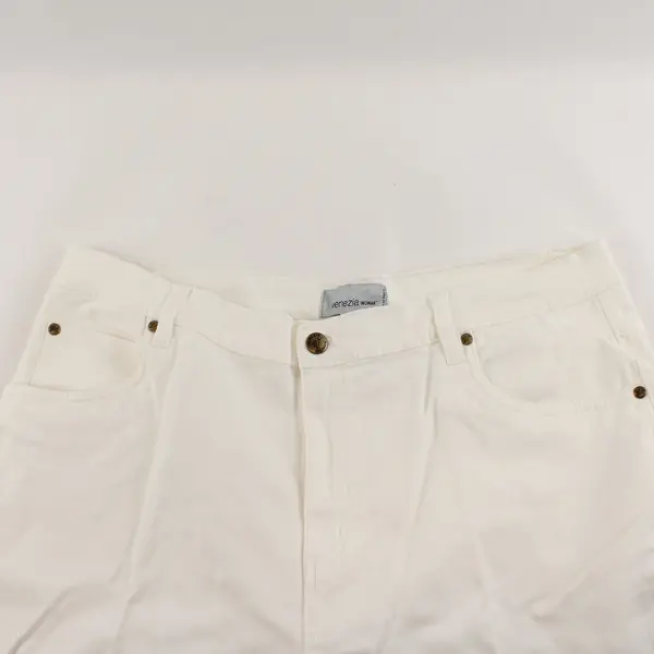 Venezia White Stretch Straight-Leg Pants Women's Size 18W