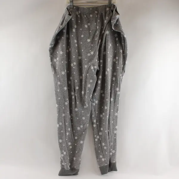 Secret Treasures Snowflake Pattern Gray Pajama Pants Women's 2X 18W-20W