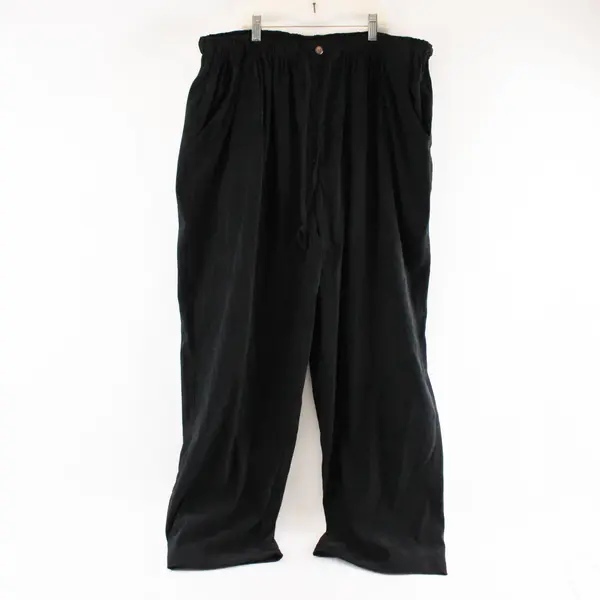 White Stag Black Drawstring Stretch Pants Women's 18W/20W