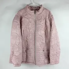 Dennis by Dennis Basso Pale Pink Quilted Zip-Up Jacket Women's 3X