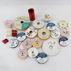 Vintage Mixed Lot Ribbon Assorted Colors Multiple Brands Craft Supply