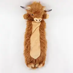 Microwavable Weighted Brown Highland Cow Plush - 1.75 Pounds